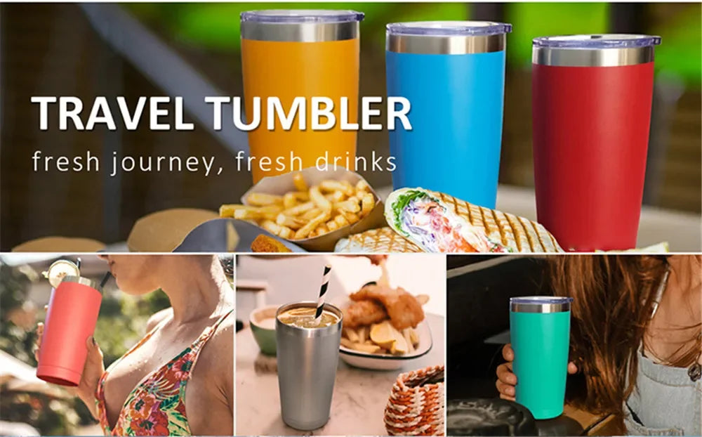 600ml 20oz Tumblers Mechanic Toolbox Mugs Stainless Steel Vacuum Insulated Beer Cup With Straw Lid Thermal Dad Father's Day Gift
